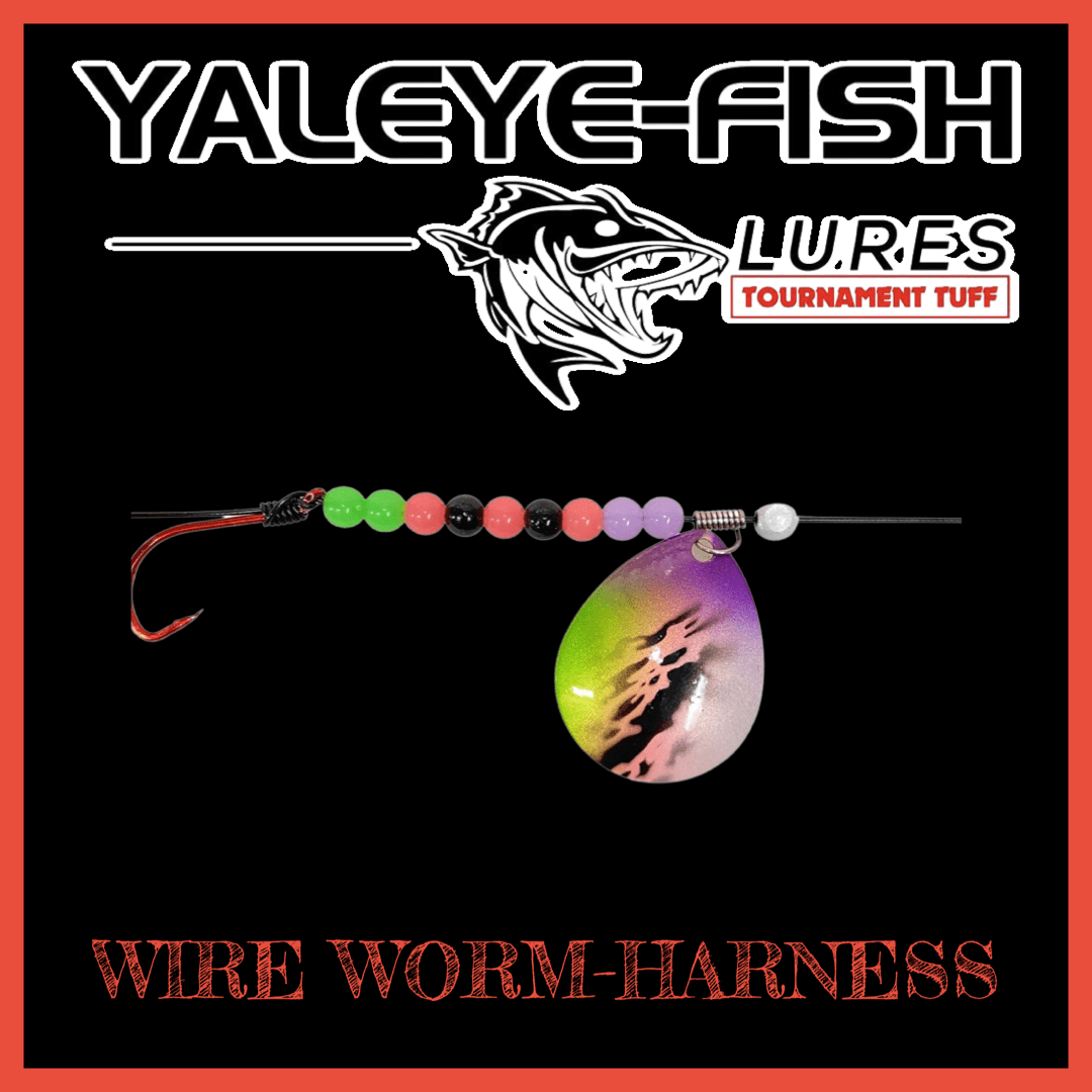 Yaleye Walleye Worm Harmess Lures Based On The Lightning Blade Series